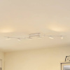 Lindby LED reflektor Eldrin, biely, 6 svetiel, svetelný pás - 10029268