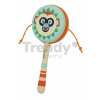 Drevený hudobný nástroj ručný bubienok Monkey Hand Drum Gioia Janod od 24 mes J07660