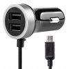 AMiO Nabíjačka do auta 12/24V Micro + 2x USB 2.4A PCH PRO-01