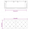 vidaXL Panel na čelo postele tmavosivý 120 cm zamat - Sivá - 38370-179925