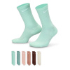 Nike 6-Pack Everyday Cushioned Training Crew Socks Mens Multi Pastel 5-8 (M)