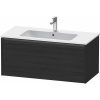 DURAVIT Ketho 2 závesná skrinka pod umývadlo, 1 zásuvka, 1010 x 480 x 440 mm, dub čierny, K25064016160000