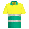 PORTWEST HI-VIS S175 / Ľahká reflexná polokošeľa - HV žltá/modrozelená XXXL