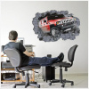 3D nálepka na stenu Auto Hummer Rozmer: 70 x 100 cm