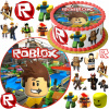 SADA JEDLÝ OBRÁZOK NA TORTU 20 CM + 23 POSTÁV - ROBLOX HRA + DARČEK MENO TEXT