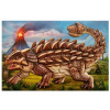 Anděl Samolepicí puzzle ANKYLOSAURUS - 14 x 25 cm