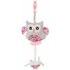 4Baby naťahovacia plyšová hračka s melódiou sova ružová