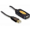 Delock USB kabel USB 2.0 USB-A zástrčka, USB-A zásuvka 10.00 m černá 82446