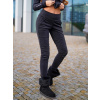 NEYWER Dámske jemne zateplené funkčné elastické športové nohavice čierne ZK723 Veľkosť: S