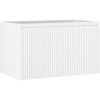 Mexen Rivel kúpeľňová skrinka pod umývadlo 80 cm, 1 zásuvka, drážkovaná, biela matná - 91A20-08047-1-BF01