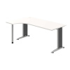 OFFICE PRO s.r.o. HOBIS kancelársky stôl pracovný tvarový, ergo pravý - FE 1800 P, biela