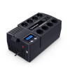 CyberPower UPS BR700ELCD (BR700ELCD) Výkon: 700 VA (420 W) / Simulovaný sínusový priebeh / 8x výstup (4x zálohované) / Schuko / USB / USB-C / RJ45 / LCD panel / USB / / Softvér: PowerPanel® Personal E