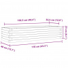 vidaXL Záhradný kvetináč 110x40x23 cm impregnovaná borovica - Hnedá - 93922-48128