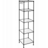 TEXTILOMANIE Logar Modulárny regál s čiernou konštrukciou, 5 políc