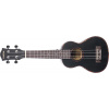 CASCHA HH 2262L Soprano Ukulele Mahogany LH Black