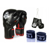 Boxerské rukavice DBX Bushido BB2-Presentset 10 oz (Nagolenniki Masters NS-Matt-Black (zmena ceny))