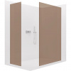 CERANO - Sprchová zástena Walk-in Crystal TL/P - 8 mm - bezvzperový systém - chróm, bronzové sklo - 150x80x200 cm