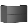 Hansgrohe Xevolos E - Umývadlová skrinka 78x58x48 cm, 2 zásuvky, matná sivá/metalická sivá 54180770