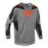 dres KINETIC SYM, FLY RACING - USA 2025 (šedá/oranžová/černá) 2XL