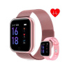 Luxria SmartWatch LX1 Pro - Luxusné inteligentné hodinky Farba: Ružová kovový a silikónový remienok v balení