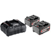 AKUMULÁTORY SADA x 2 KS Li-POWER 18V 4,0Ah a NABÍJAČKA ASC 55 METABO (685050000)