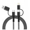 Kábel Extremestyle USB typ C - USB typ C 1 m čierny