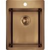 Deante Olfato, 1-komorový nerezový drez 390x505x200 mm, brúsený bronz, DEA-ZPO_C10E