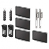 GoSmart videovrátnik IP-750 s 2 vstupmi pre 4 účastníkov a 2 el. zámky