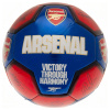 Arsenal FC Futbalová lopta Arsenal FC, červeno-modrá, podpisy, veľ. 1