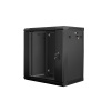 Nástenný rack 19' 12U 600X450mm čierny flat pack WF01-6412-10B