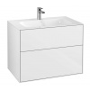 Villeroy & Boch Finion Umývadlová skrinka, 80x59x50 cm, 2 zásuvky, Glossy White F01000GF