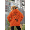 Mosquito Bites Mikina Crazy Lama Dámska Farba: Oranžová (Orange), Veľkosť: L, Grafika: Vzadu (Back)