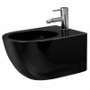 REA Carlo Mini závesný bidet, lesklá čierna REA-C6380