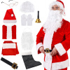 Springos Vianočný kostým Santa Claus 10-dielny, veľ. dospelí