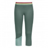 Ortovox Fleece Light Short Pants W arctic grey L; Zelená 3/4 kalhoty