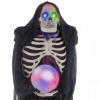 Halloween závěsná kostra se svíticíma očima a koulí, 150 cm