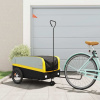 vidaXL Vozík za bicykel, čierno žltý 45 kg, železo 94064