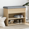 Lavička na topánky dub sonoma 62x32x50 cm kompozitné drevo-ForU-835098