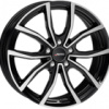 AUTEC Vidron-swp 7,0x18 5/100 ET39 (57,1) Autec Schwarz poliert 7x18 5x100 ET39.00 gloss black / polished