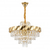Krištáľová závesná lampa SWE076-CP 50cm GOLD