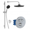 kielle Sprchová súprava Oudee s termostatickou batériou pod ňou, chróm 20602SPT10 1 set