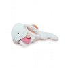 Doudou Plyšový králik s tmavo ružovou brmbolcom 80 cm