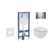 Geberit Duofix Set predstenovej inštalácie, klozetu Tesi a dosky softclose, tlačidlo Sigma20, lesklý chróm/matný chróm SANI11CD1113