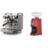 Rocket Espresso Mozzafiato FAST R + Eureka Atom 60, ferrari red