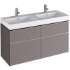 Geberit iCon - Skrinka pod dvojumývadlo, 1190x620x477 mm, platinová lesklá 840522000