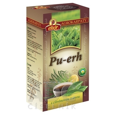 AGROKARPATY PU-ERH s citrónovou trávou čaj 20x1 g (20 g), 8588000054282