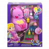 Bábika Polly Pocket 38 cm (POLLY POCKET Sada tašiek s klokaním HKV50)
