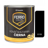 Chemolak Ferro Color Efekt kováčska čierna - syntetická antikorózna matná farba 2v1 0,75l