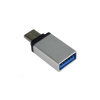 PREMIUMCORD Adaptér USB 3.1 C/male - USB 3.0 A/female, stříbrný, OTG kur31-05