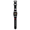 Hello Kitty - silikónový remienok s motívom Kitty hlavičky pre Apple Watch 1–10 / SE / SE 2 (38/40/41/42 mm) – čierny KF2345680